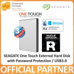 SEAGATE NEW One Touch External Hard Drive / Hard Disk / HDD with Password Protection / USB3.0, 2TB. SEAGATE Singapore Local 3 Years Warranty